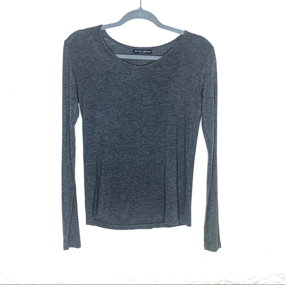 💖BRANDY MELVILLE💖 Basic Heather Grey Sweater
